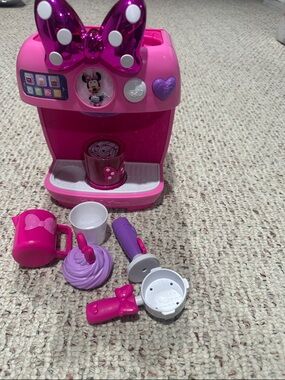 Disney Minnie Bow Pink & Purple Play Coffee Maker Set